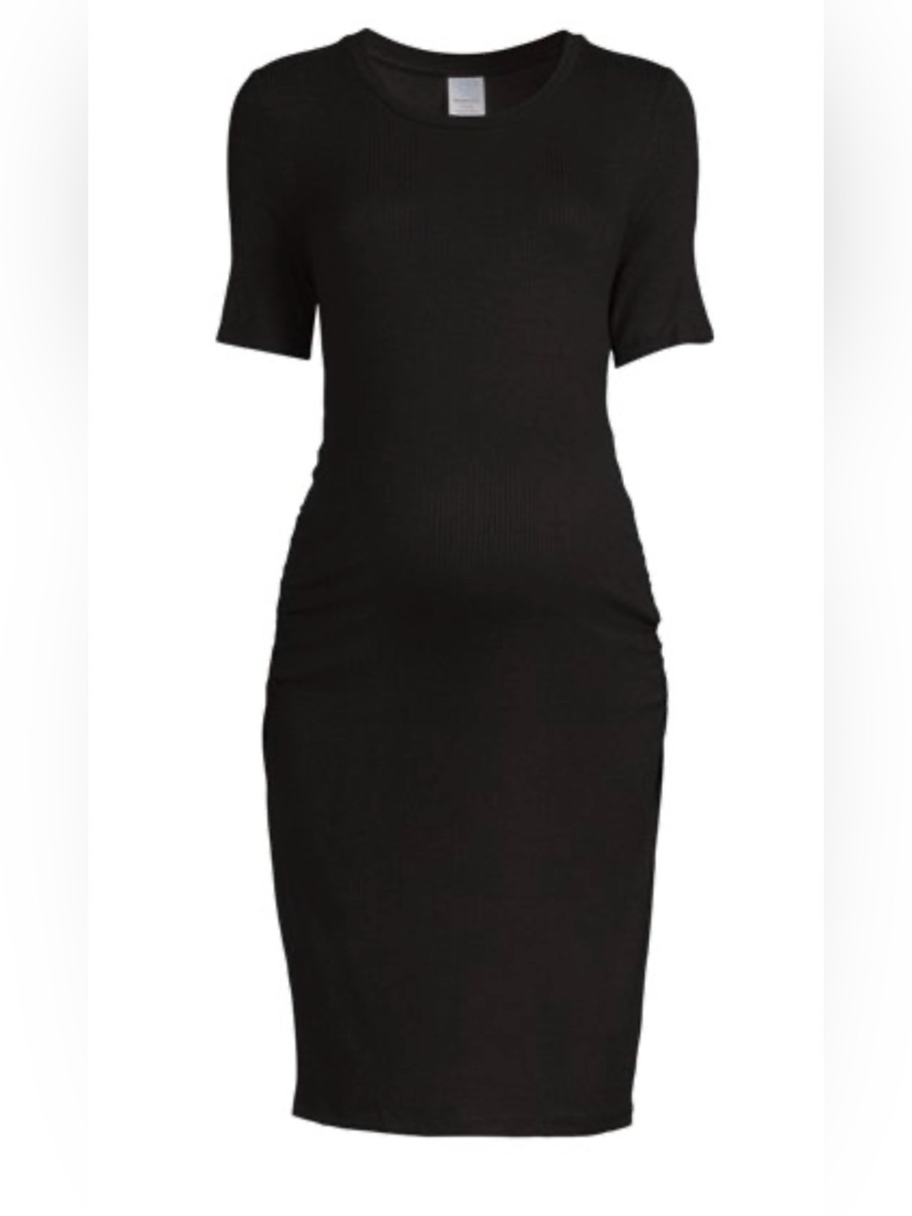Time and Tru Maternity Ribbed Rusched Side Dress - NWOT
